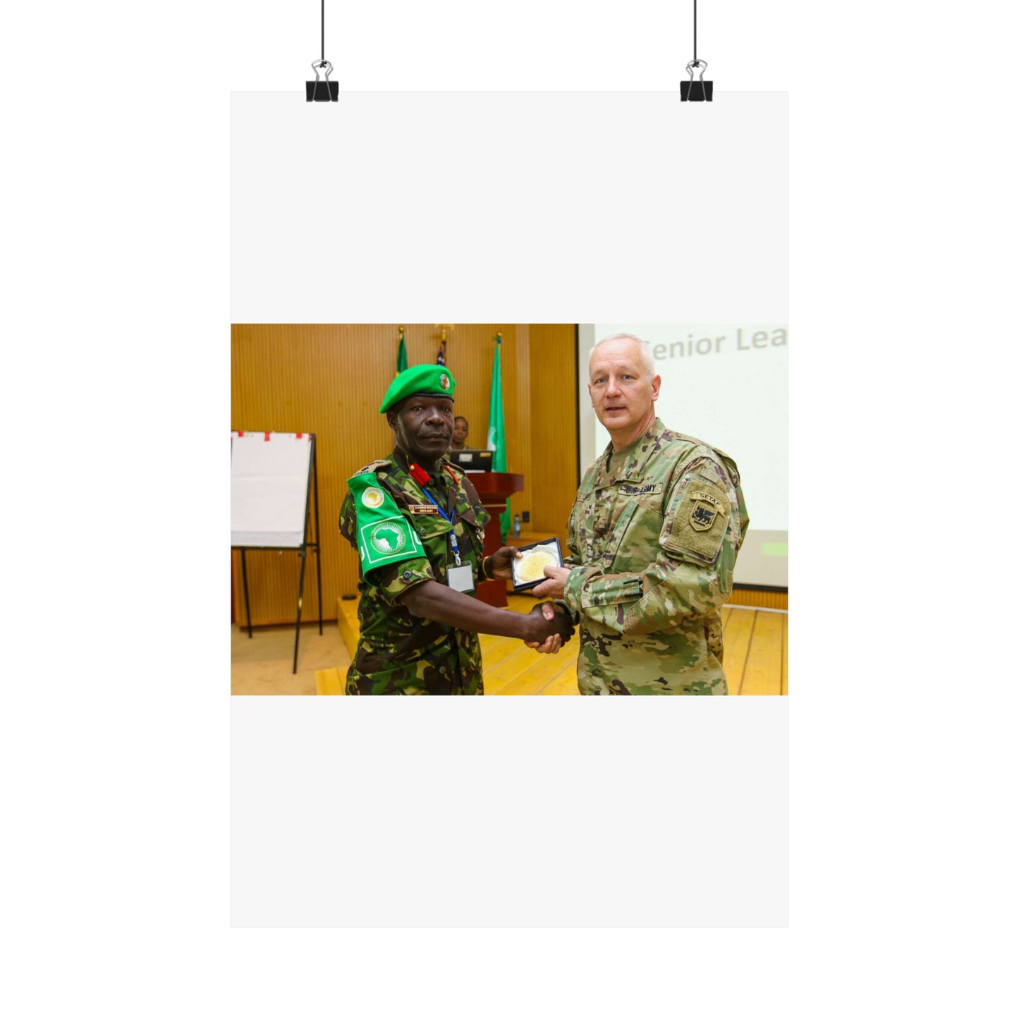 Brig. Gen. Jon Jensen, U.S. Army Africa deputy commander, High Quality Matte Wall Art Poster for Home, Office, Classroom