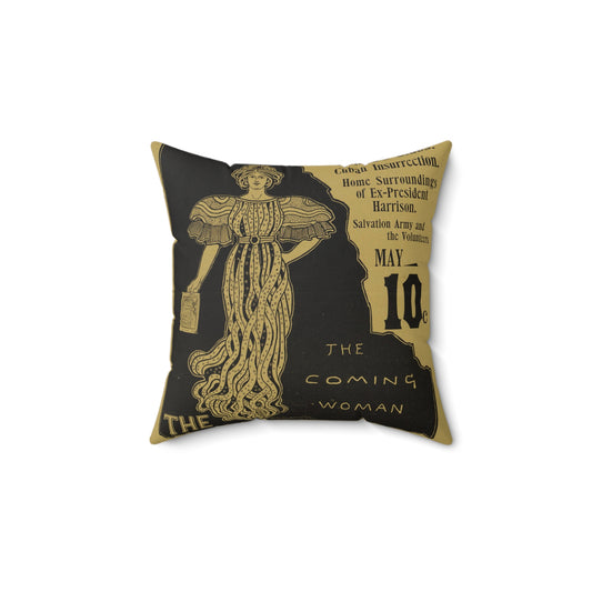 The coming woman. The bostonian. Decorative Accent Square Pillow
