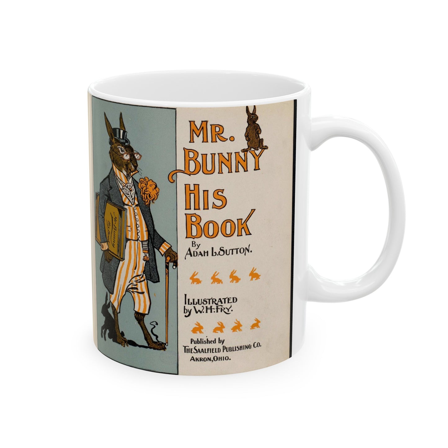 Mr. Bunny, his book by Adam L. Sutton Beautiful Novelty Ceramic Coffee Mug 11oz