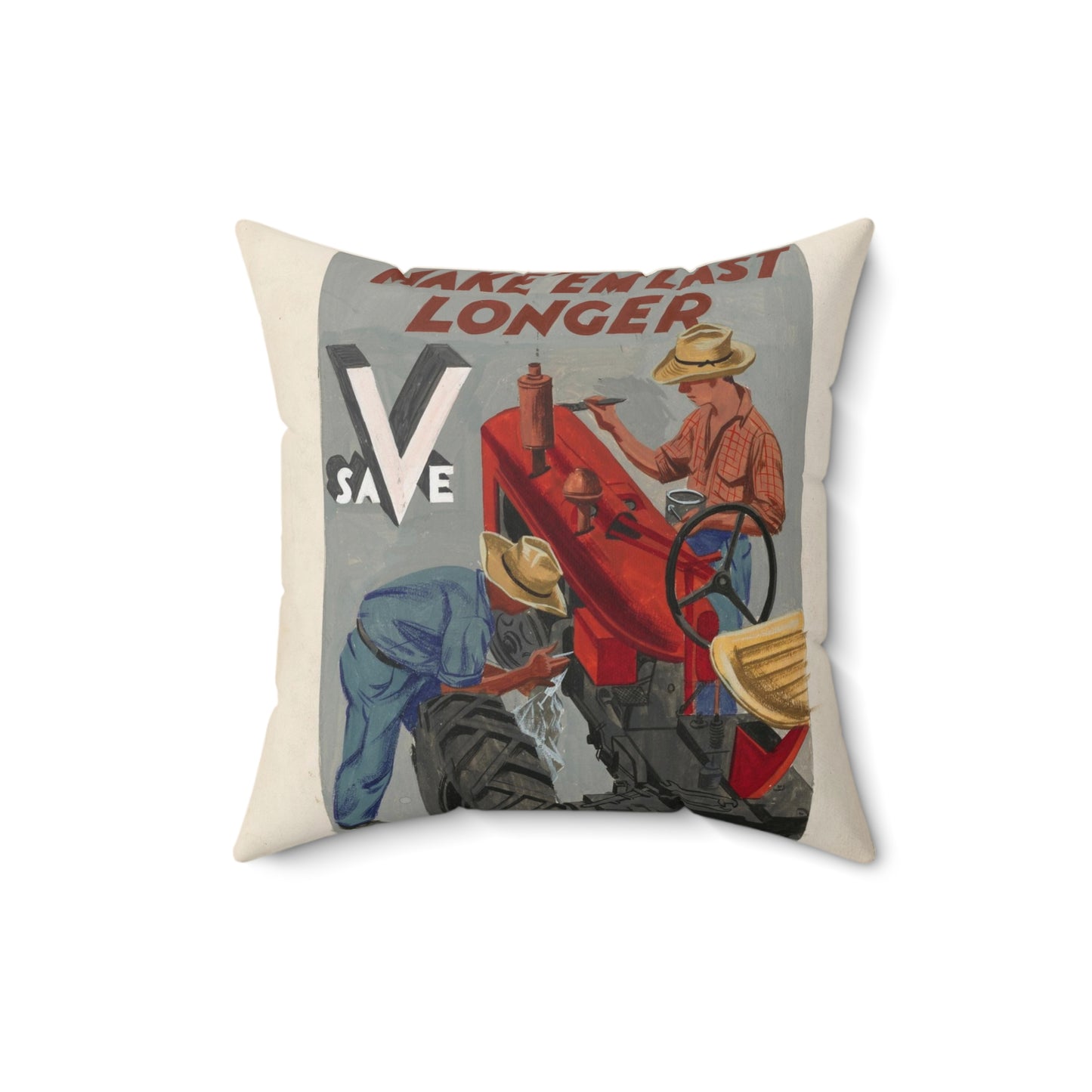 Make'em Last Longer -  Save [Joe Jones] Decorative Accent Square Pillow