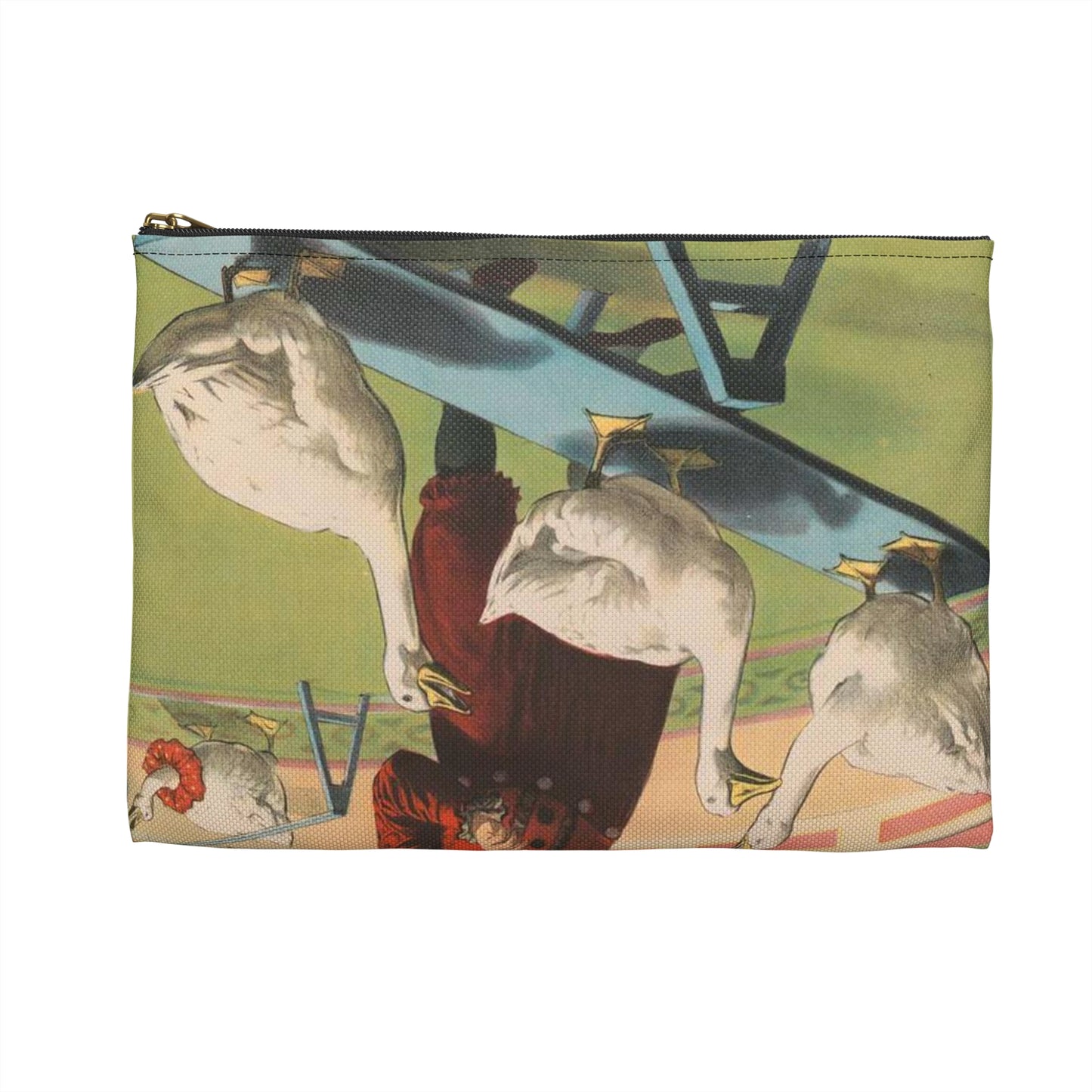 The Barnum & Bailey greatest show on earth. Wonderful performing geese, roosters and musical donkey / Strobridge Litho. Co., Cincinnati & New York. Large Organizer Pouch with Black Zipper