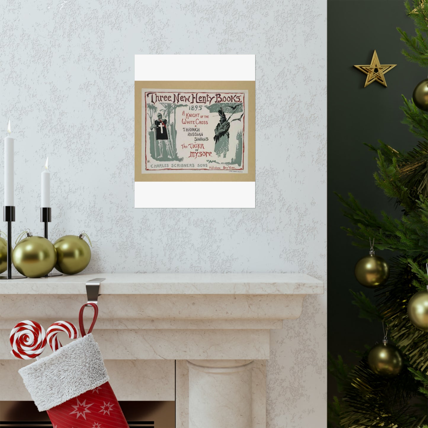 Three new Henty books., Art Nouveau Poster High Quality Matte Wall Art Poster for Home, Office, Classroom