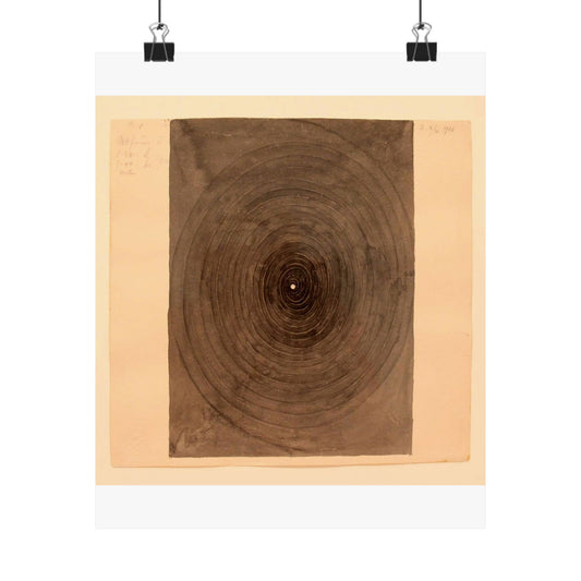 Hilma af Klint - 1916 - No 1 From The Parsifal Series High Quality Matte Wall Art Poster for Home, Office, Classroom