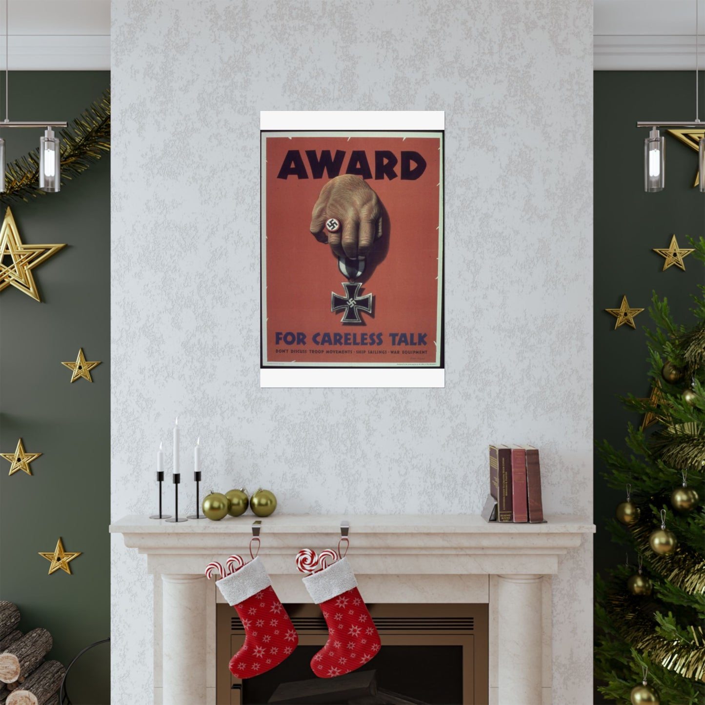 "Award for careless talk" - NARA - 513602 High Quality Matte Wall Art Poster for Home, Office, Classroom