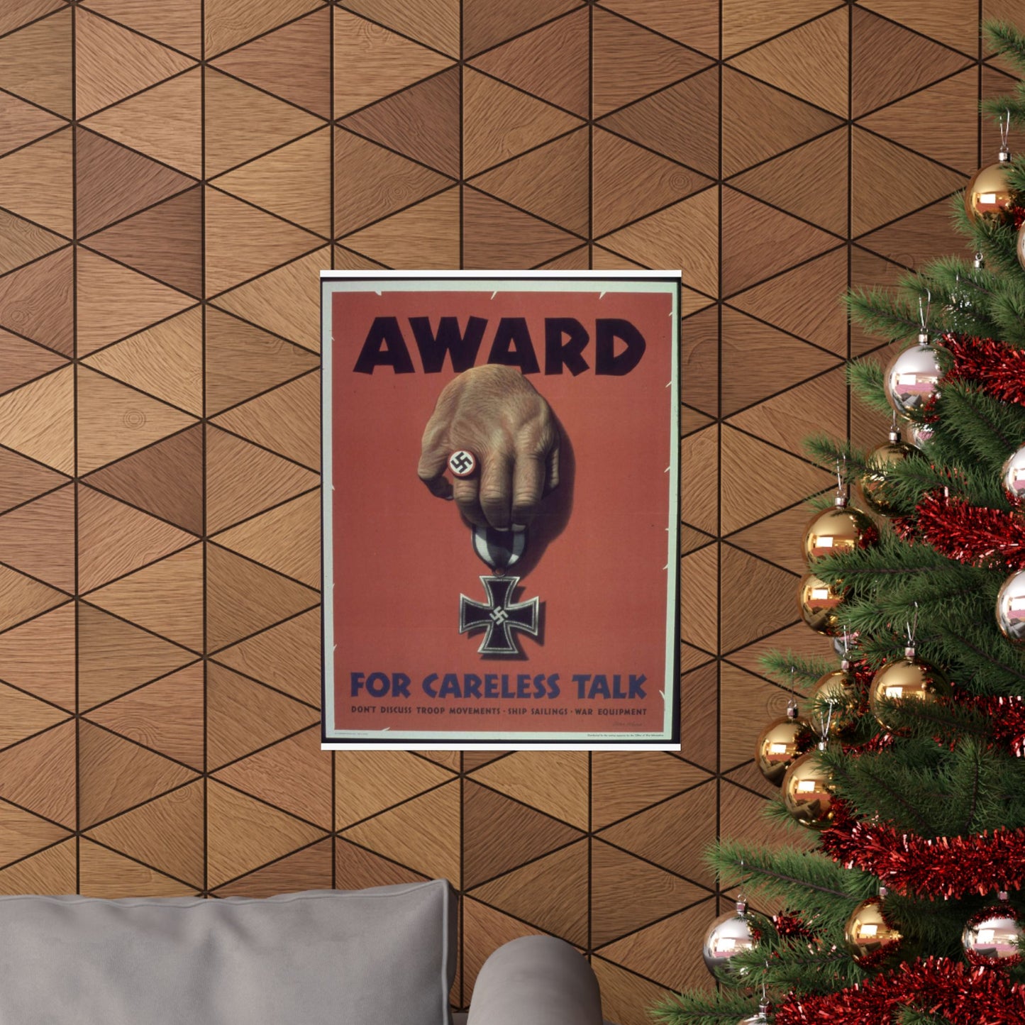 "Award for careless talk" - NARA - 513602 High Quality Matte Wall Art Poster for Home, Office, Classroom