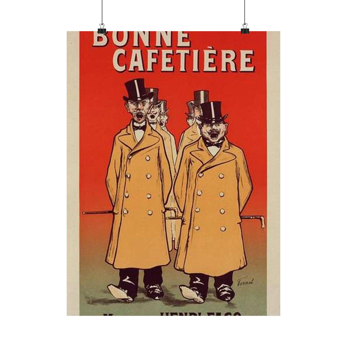Affiche pour la "Chicorée Bonne Cafetière". High Quality Matte Wall Art Poster for Home, Office, Classroom