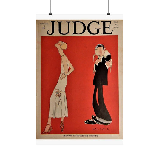 JudgeMagazine13Sep1924 - Art Deco public domain image High Quality Matte Wall Art Poster for Home, Office, Classroom