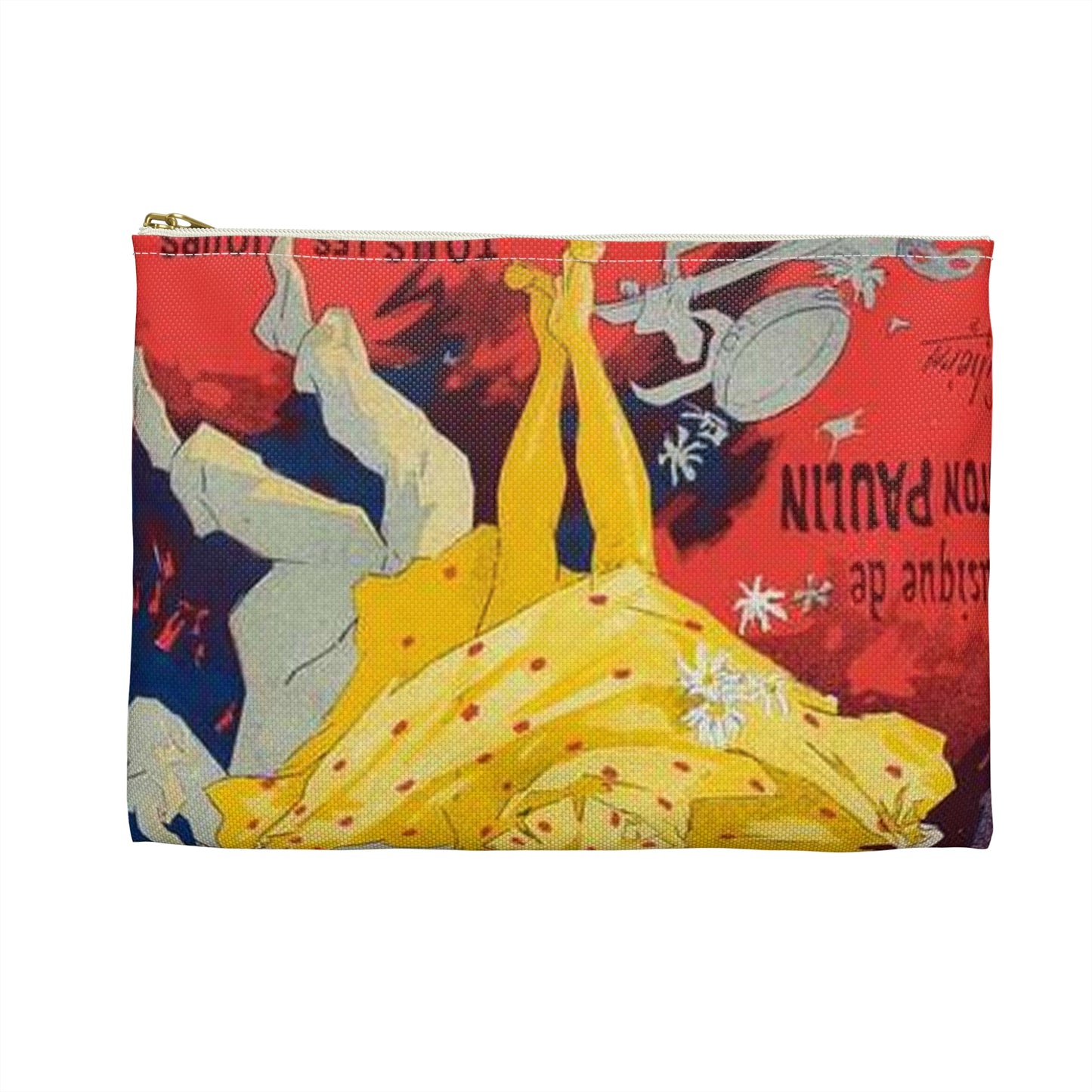 Affiche pour le Musée Grévin, "Pantomimes lumineuses". Large Organizer Pouch with Black Zipper