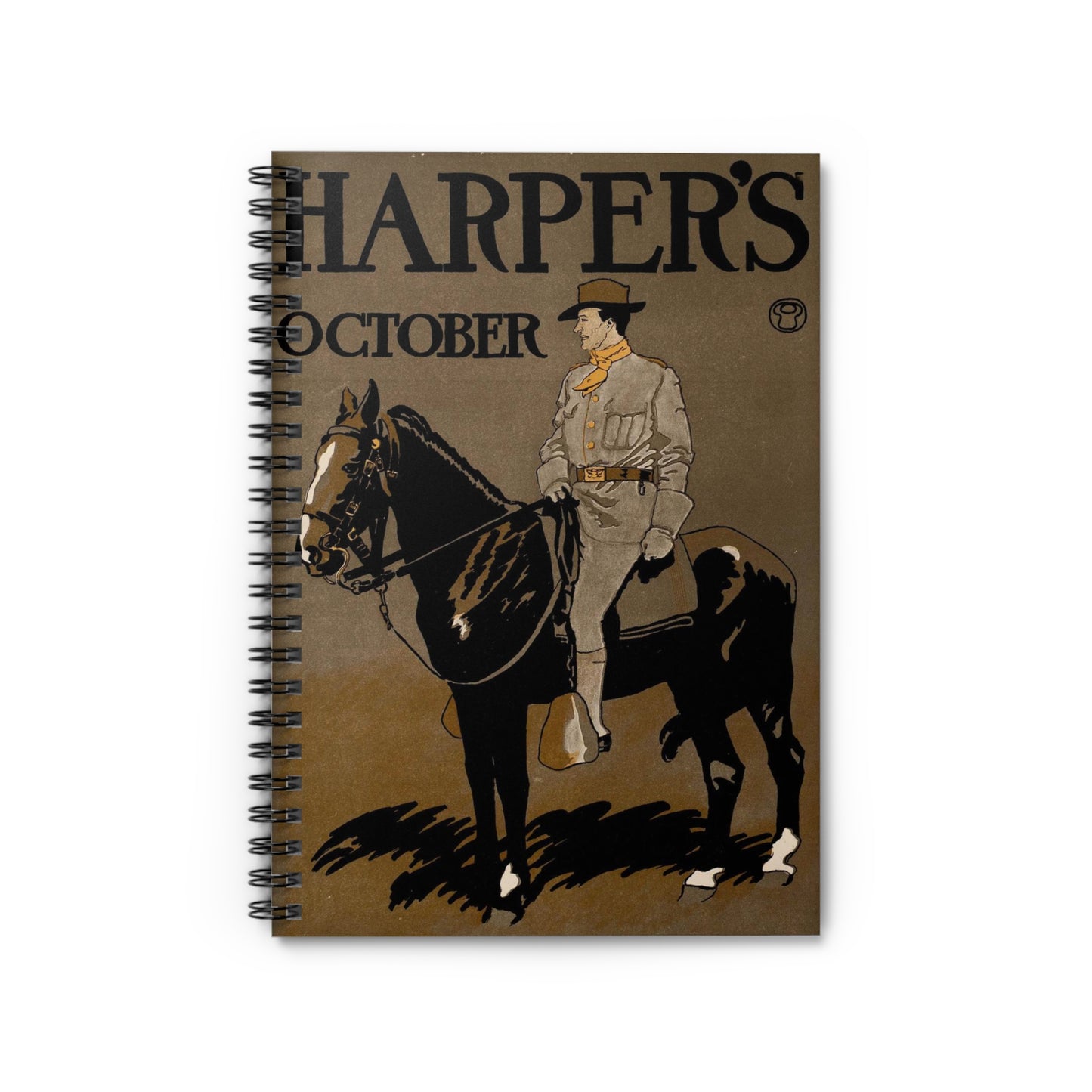 Edward Penfield - Edward Penfield, Harper's October Spiral Bound Ruled Notebook with Printed Cover