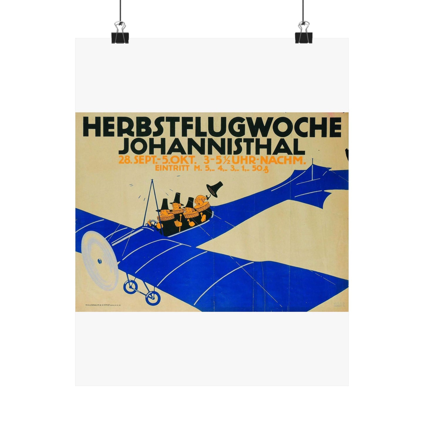 Herbstflugwoche Johannisthal - Julius Klinger High Quality Matte Wall Art Poster for Home, Office, Classroom