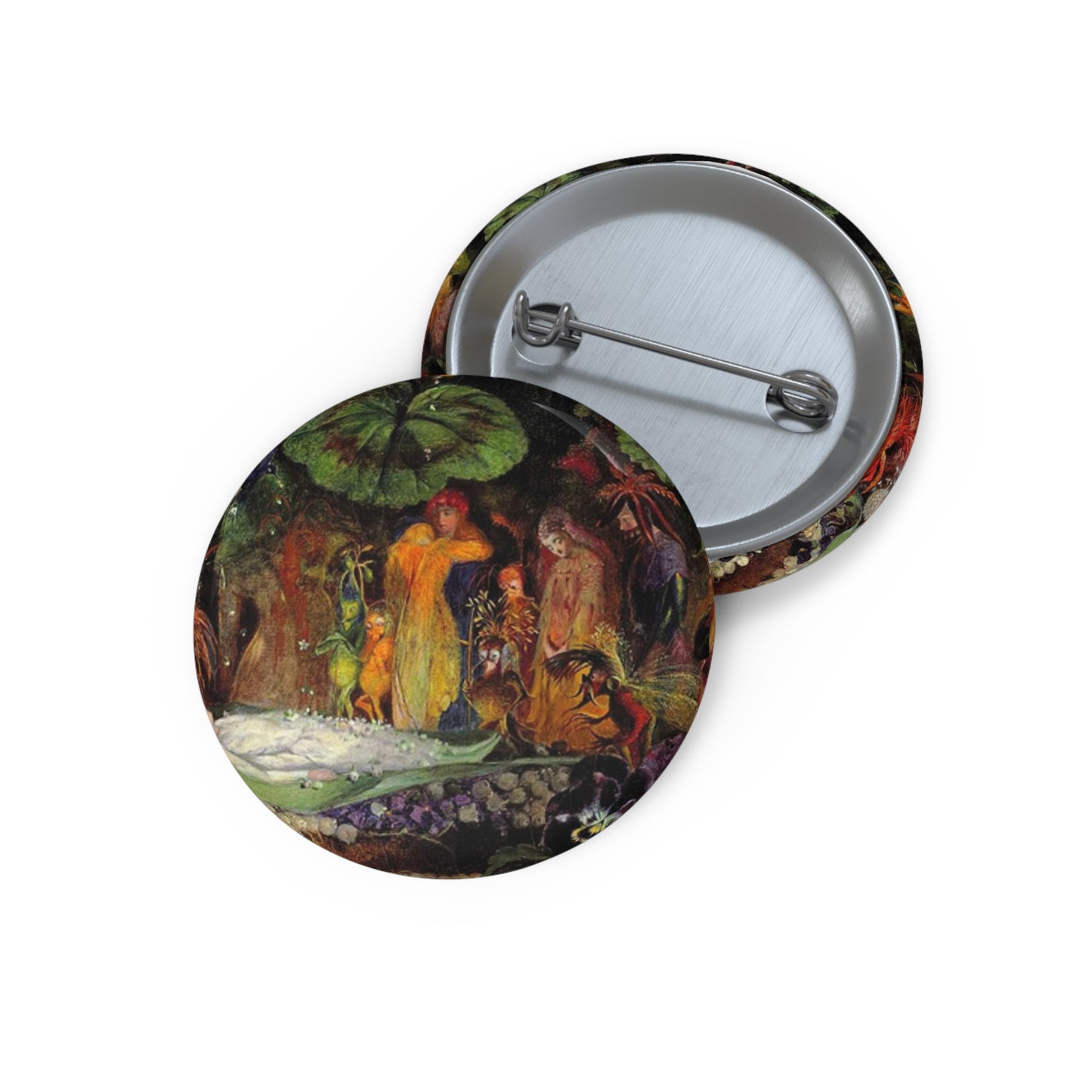 Fitzgerald, Death of the fairy Pin Buttons with Crisp Design