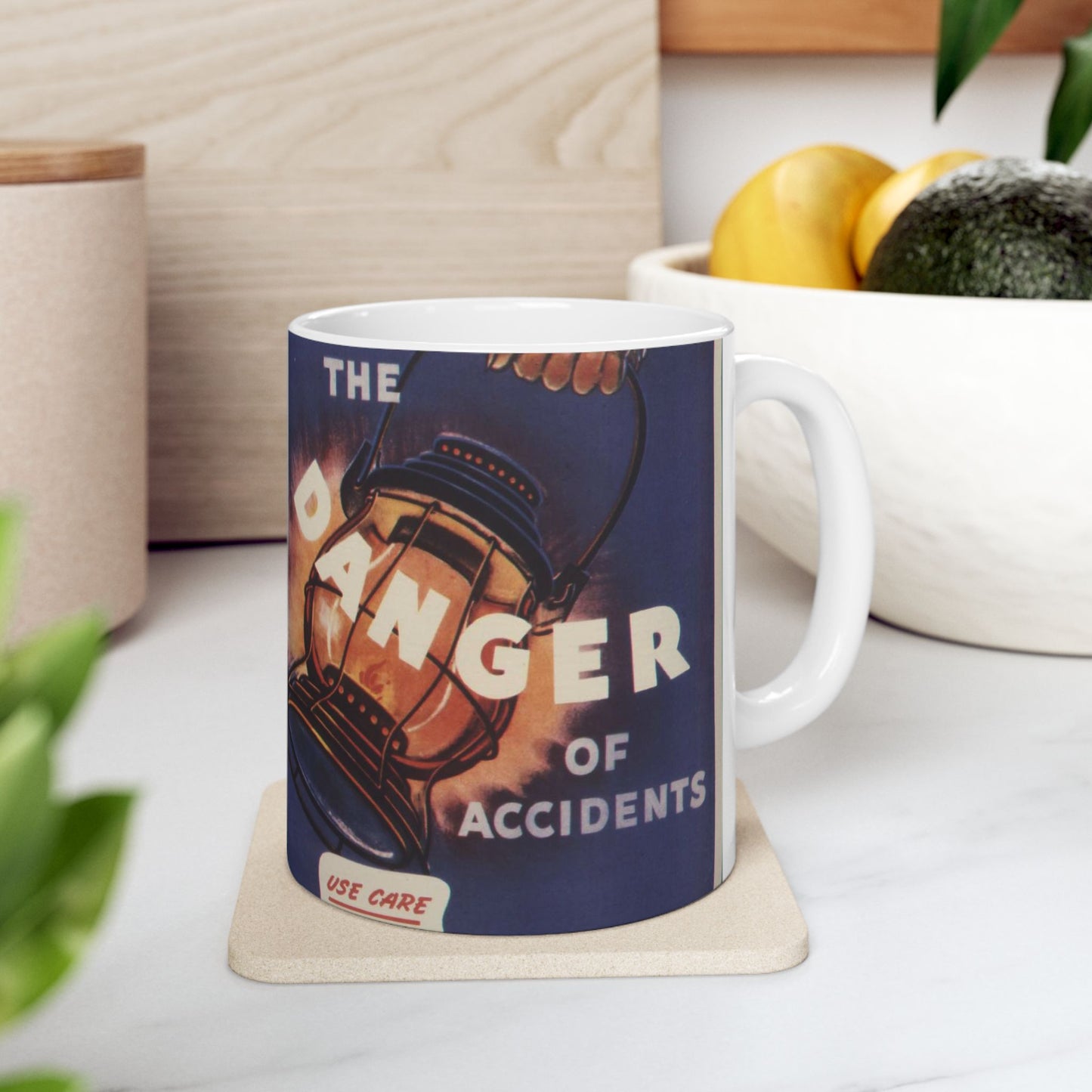 Guard against the danger of accidents. Back up our battleskies^ - NARA - 535358 Beautiful Novelty Ceramic Coffee Mug 11oz