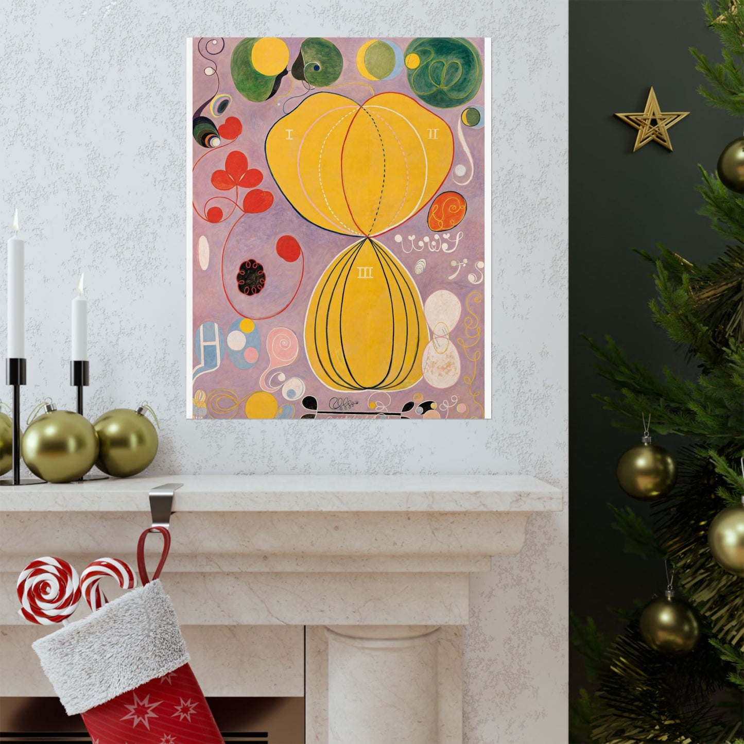 Hilma af Klint - The Ten Largest No. 7 - Adulthood - 1907 High Quality Matte Wall Art Poster for Home, Office, Classroom