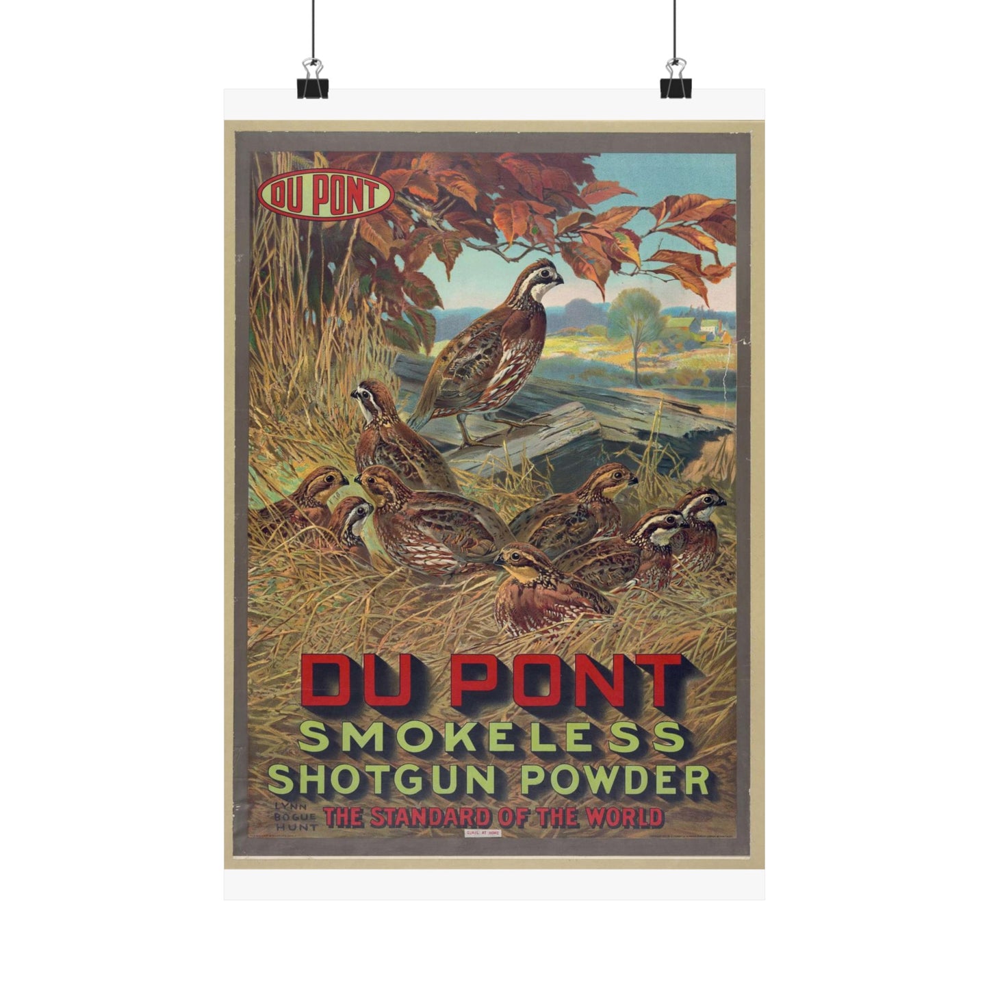 Du Pont smokeless shotgun powder - the standard of the world High Quality Matte Wall Art Poster for Home, Office, Classroom