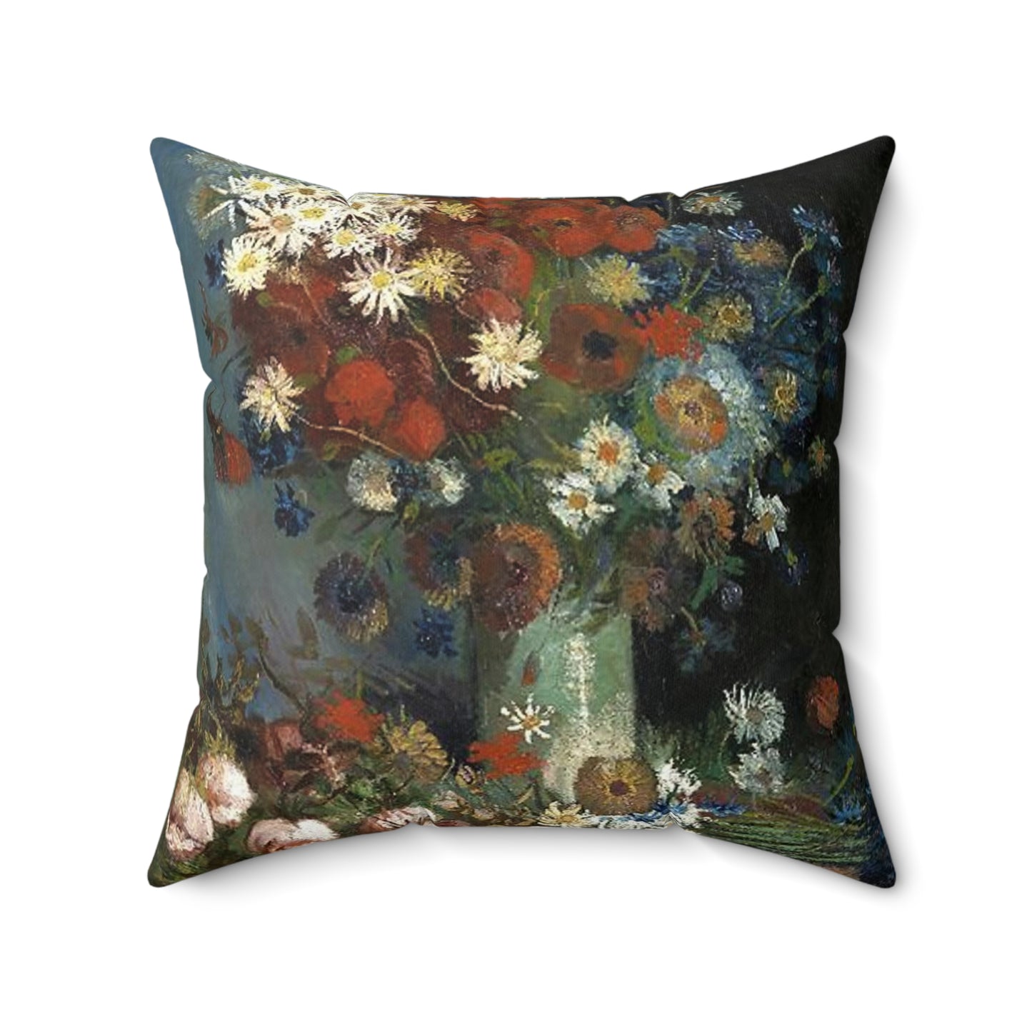 Still life with meadow flowers and roses Van Gogh 1886 Decorative Accent Square Pillow