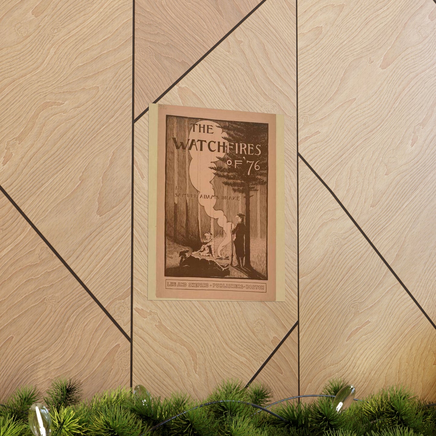 The watchfires of '76., Art Nouveau Poster High Quality Matte Wall Art Poster for Home, Office, Classroom