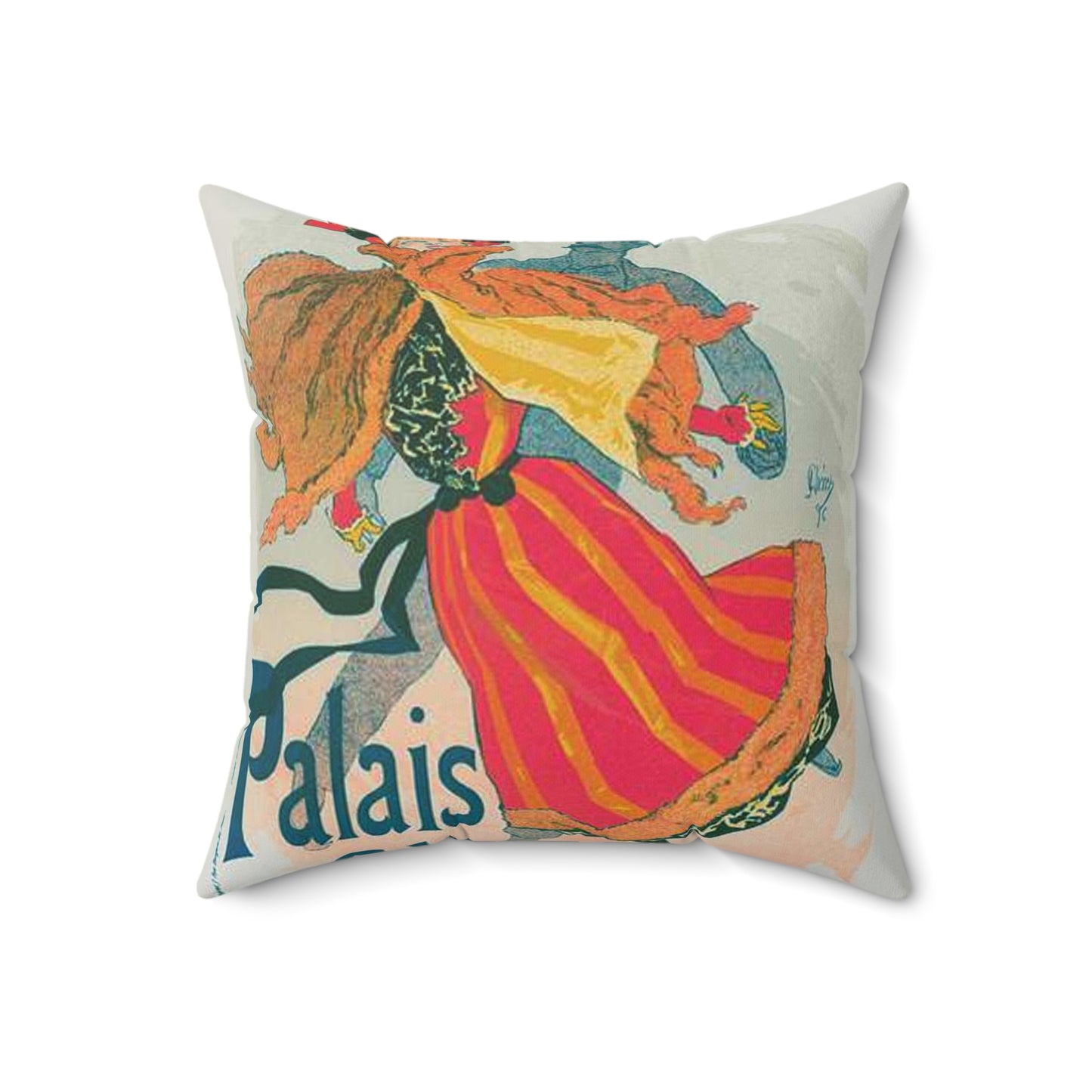 Nouvelle affiche pour le "Palais de Glace". Decorative Accent Square Pillow