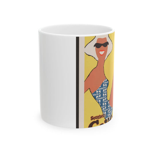 Southern California. Sante Fe - American Art Poster Beautiful Novelty Ceramic Coffee Mug 11oz