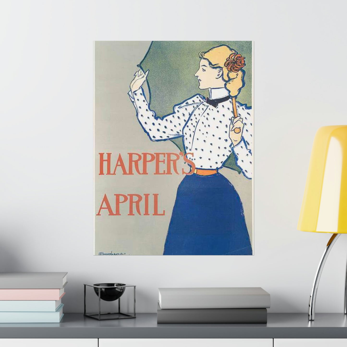 Edward Penfield, Harper's April High Quality Matte Wall Art Poster for Home, Office, Classroom