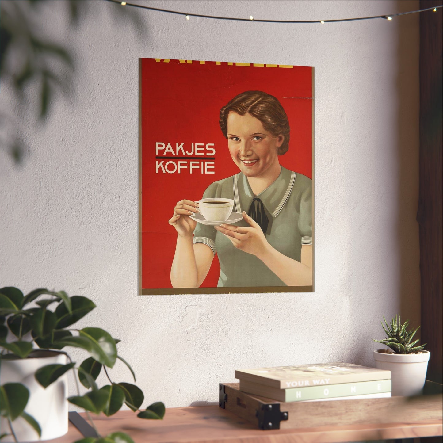 Van Nelle's pakjes koffie1936, Art Deco Poster High Quality Matte Wall Art Poster for Home, Office, Classroom