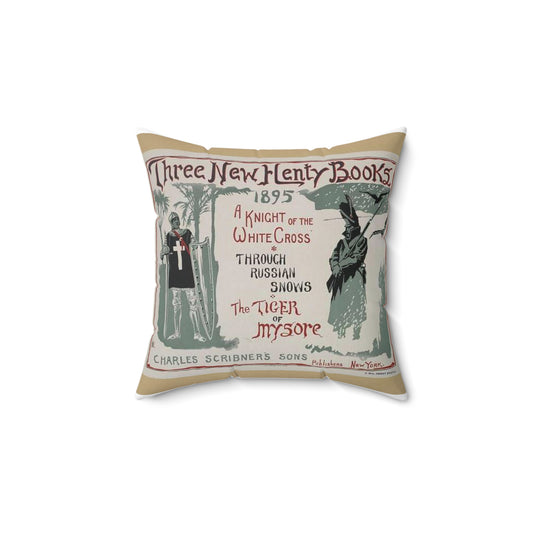 Three new Henty books., Art Nouveau Poster Decorative Accent Square Pillow
