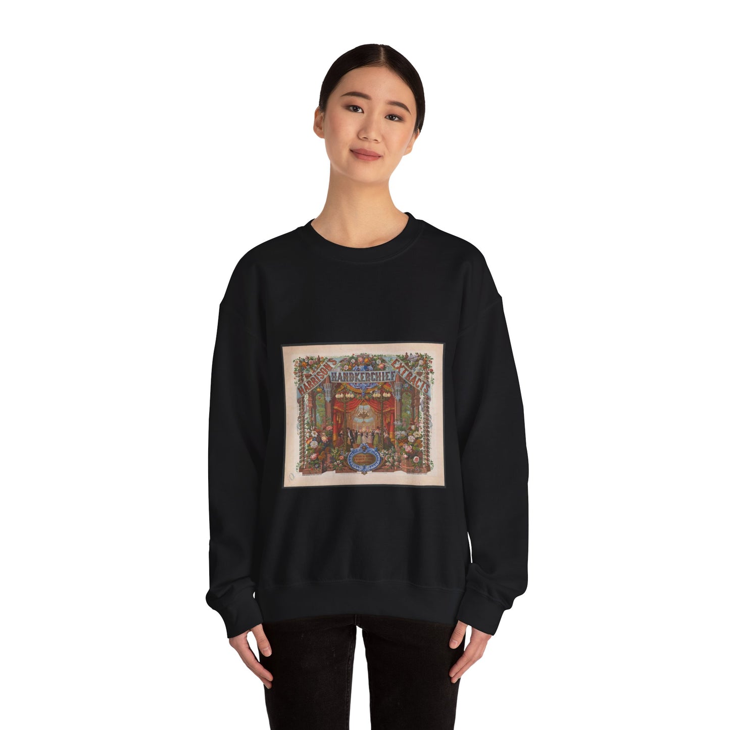 Harrison's handkerchief extracts Apollos W. Harrison No. 10 South 7th Street Philadelphia / / Alphonse Bigot del. ; designed and drawn on stone by Alphonse Bigot. Black Heavy Blend Adult Crew Neck SweatShirt