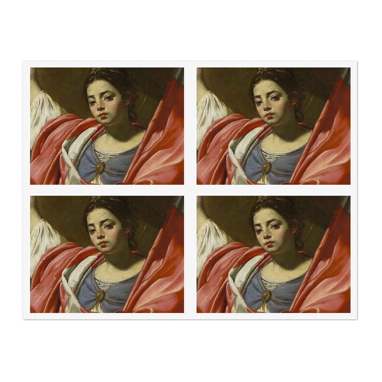 Vouet - School of - St. Ursula, c. 1620, 1961.285 Laminated UV Protective Vinyl Stickers