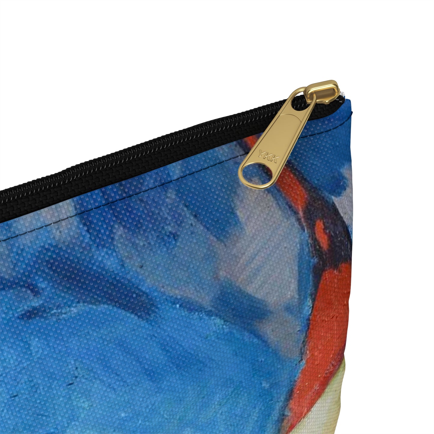 Magi veneetsia - A painting of boats in a harbor with buildings in the background Large Organizer Pouch with Black Zipper