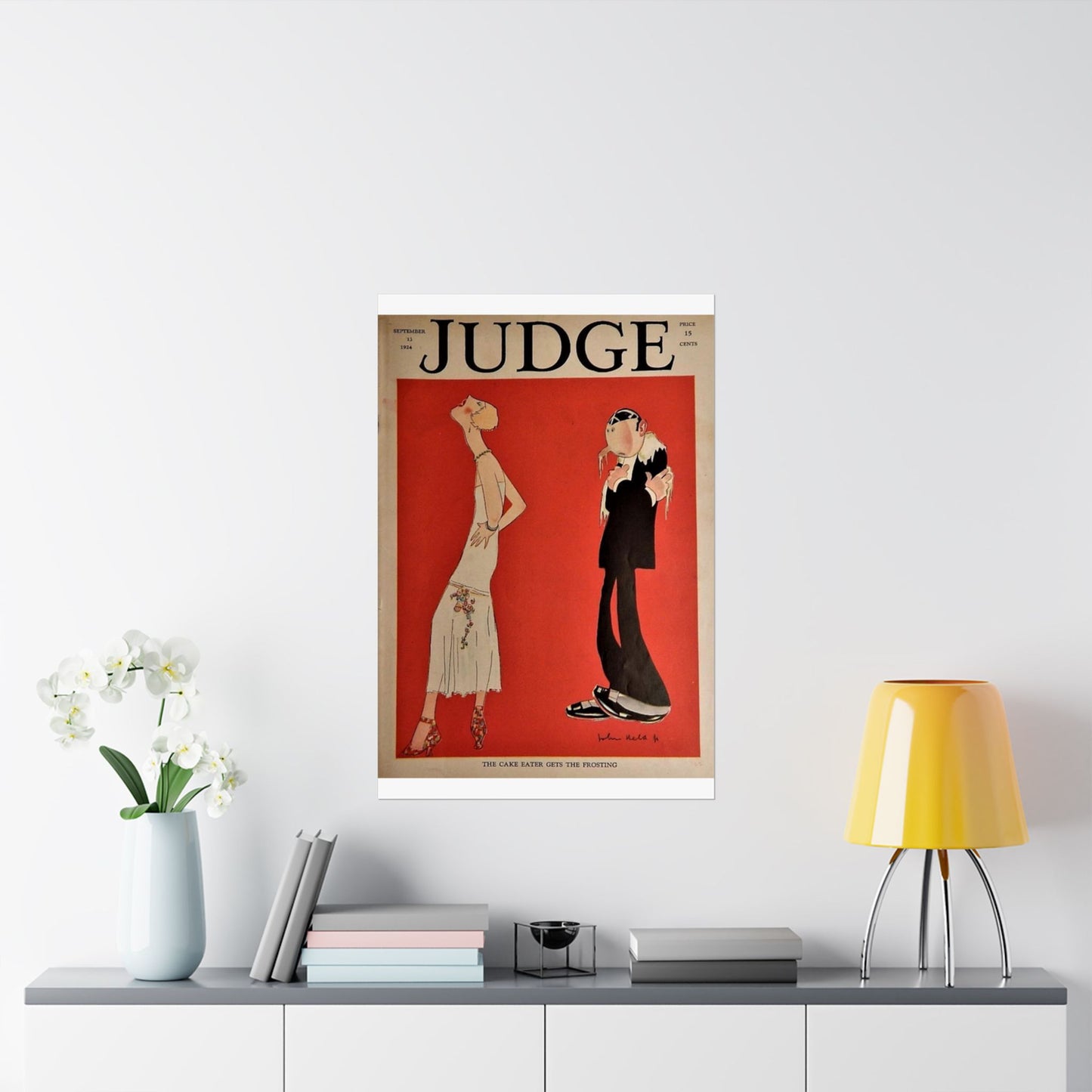 JudgeMagazine13Sep1924 - Art Deco public domain image High Quality Matte Wall Art Poster for Home, Office, Classroom