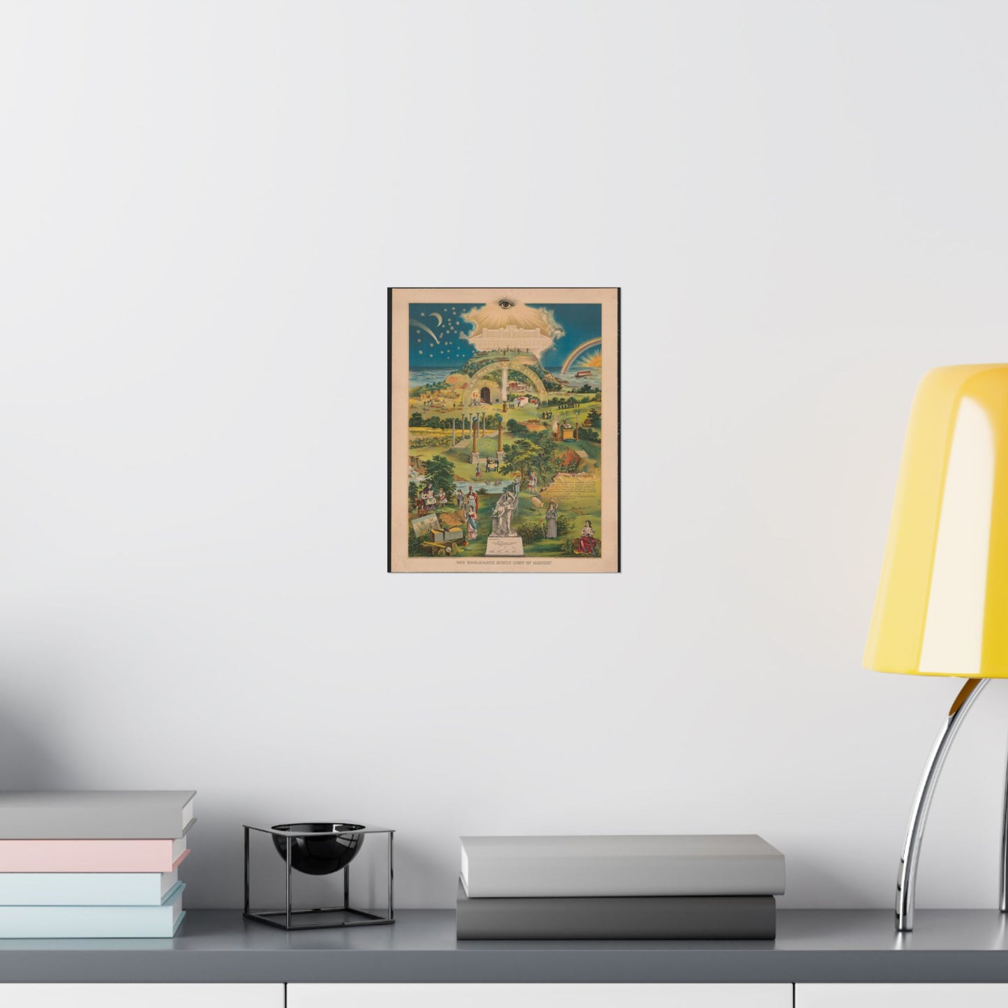 Our emblematic mystic light of masonry High Quality Matte Wall Art Poster for Home, Office, Classroom
