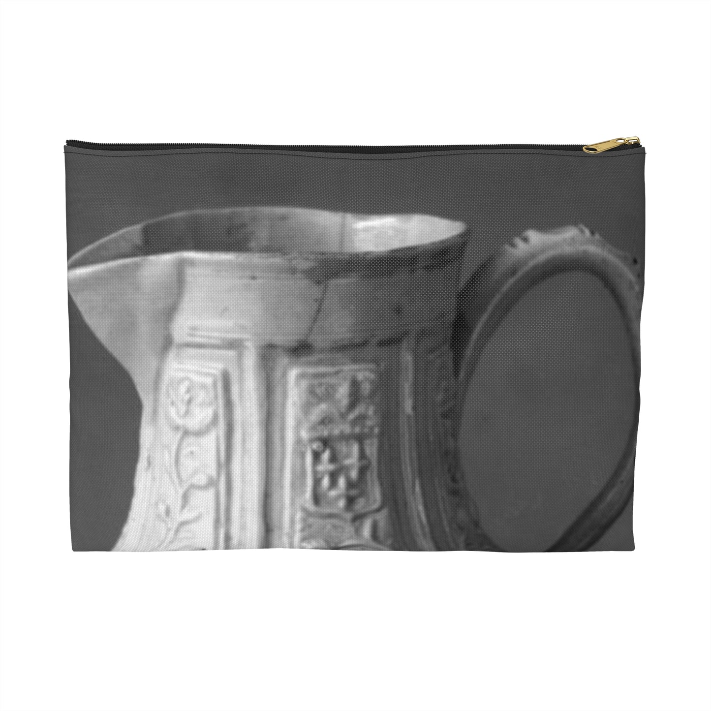 Hot milk jug - Public domain dedication museum photo Large Organizer Pouch with Black Zipper