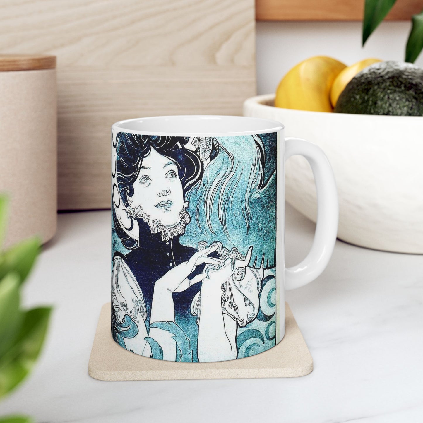 Cocorico 1 du 31 décembre 1898 - Alfons Mucha Beautiful Novelty Ceramic Coffee Mug 11oz