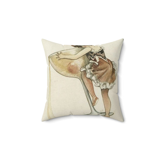 Manhattan, Vintage Postcard by Detroit Publishing Co. Decorative Accent Square Pillow