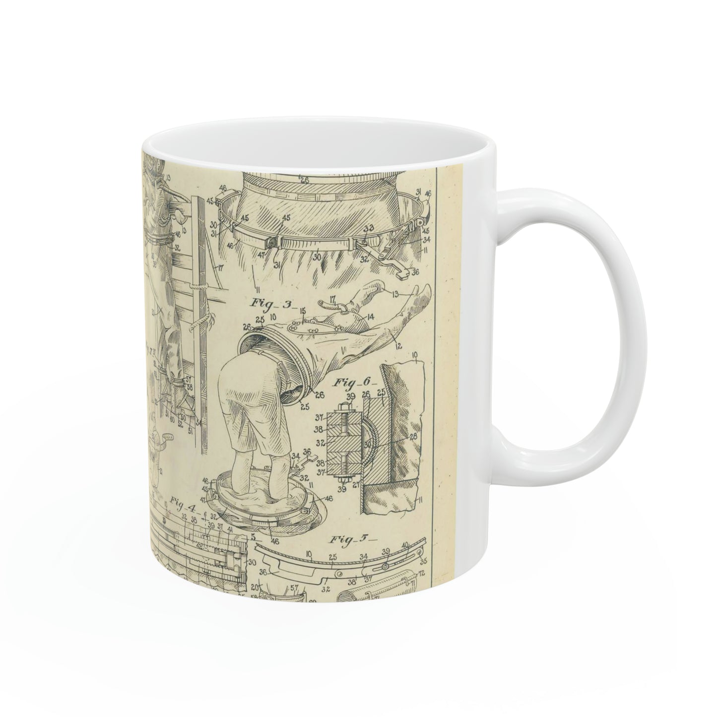 Patent Case File No. 1,370,316, Diver's Suit, Inventor Harry Houdini - DPLA - a7ce98fe2e09ce9ebf11abd87a6bb476 (page 51) Beautiful Novelty Ceramic Coffee Mug 11oz