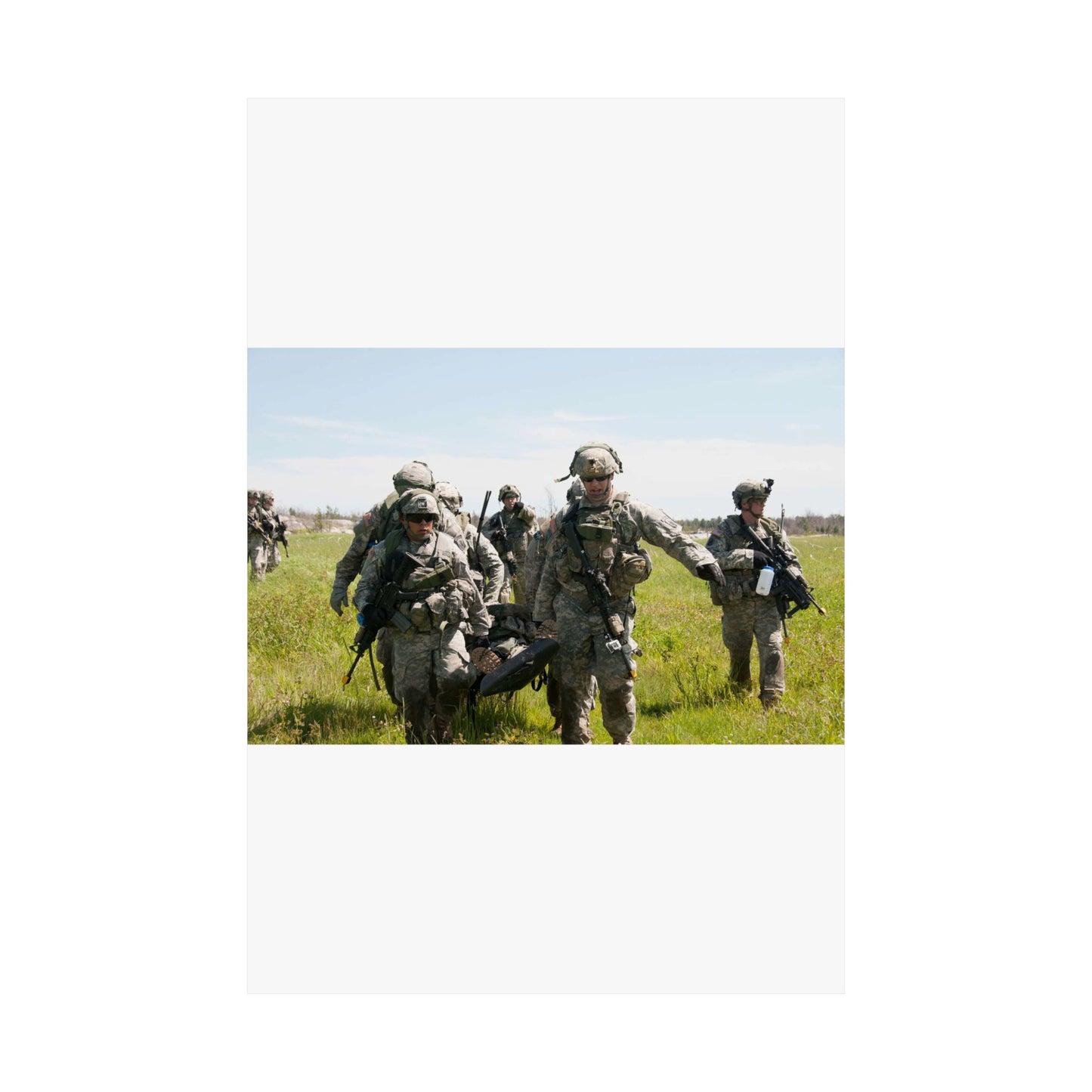 U.S. Army Sgt. Sean Fernandes (right), team leader, High Quality Matte Wall Art Poster for Home, Office, Classroom