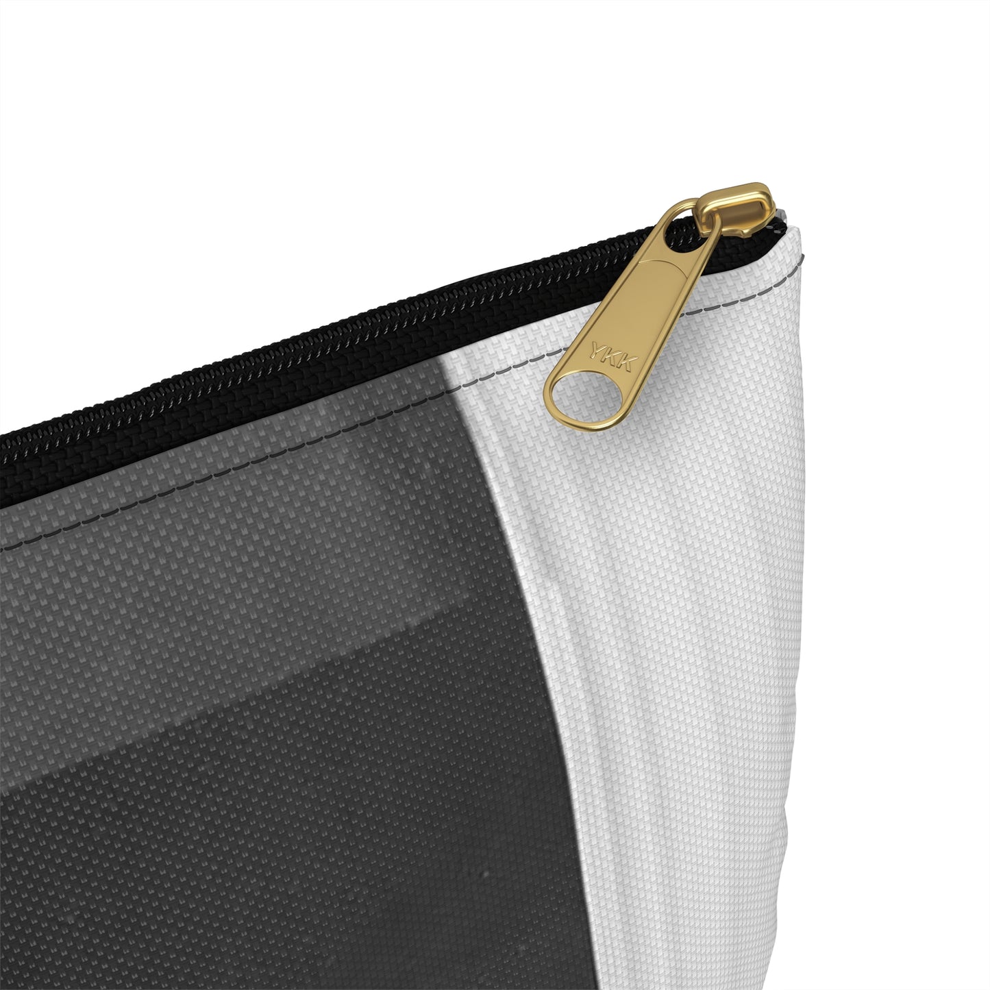 Atkins-Plummer wedding: the bride and groom Large Organizer Pouch with Black Zipper