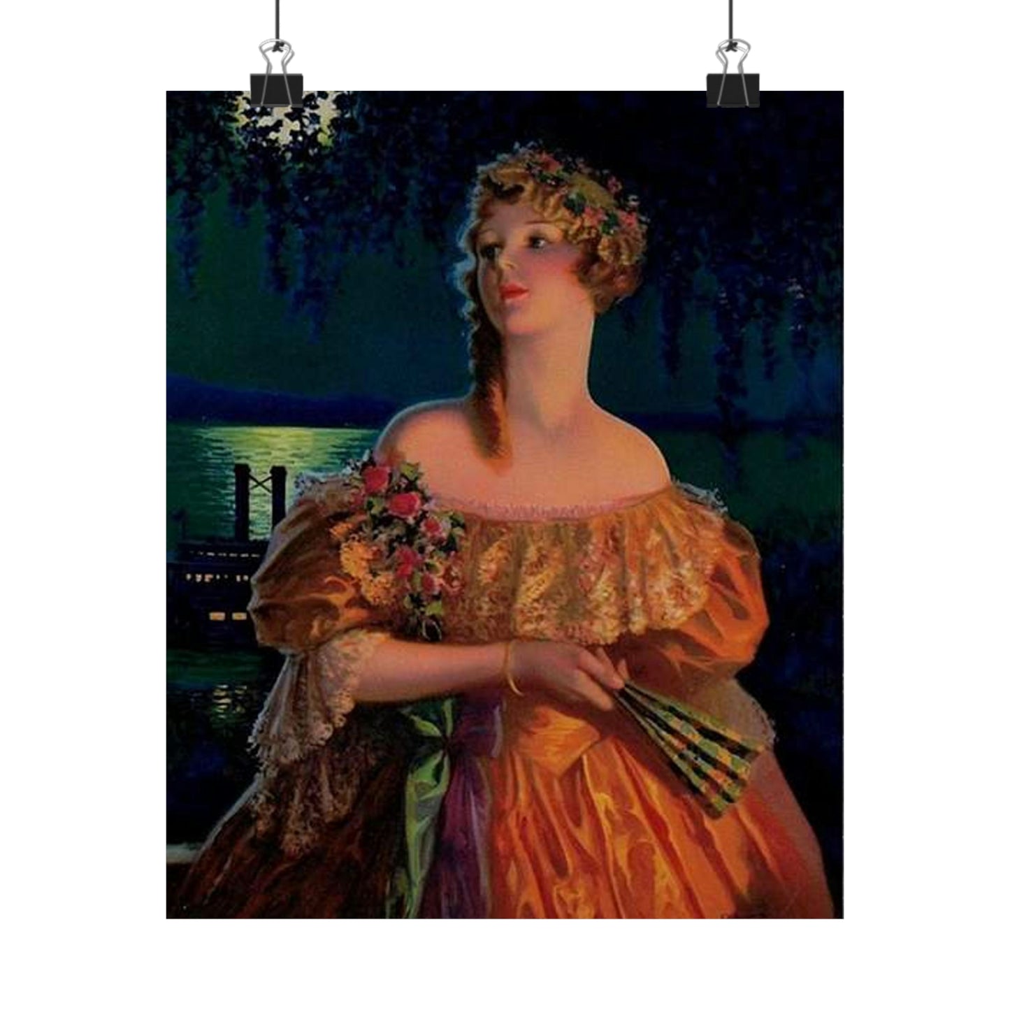 "Dixie", print of painting by Edward Mason Eggleston, 1929 High Quality Matte Wall Art Poster for Home, Office, Classroom