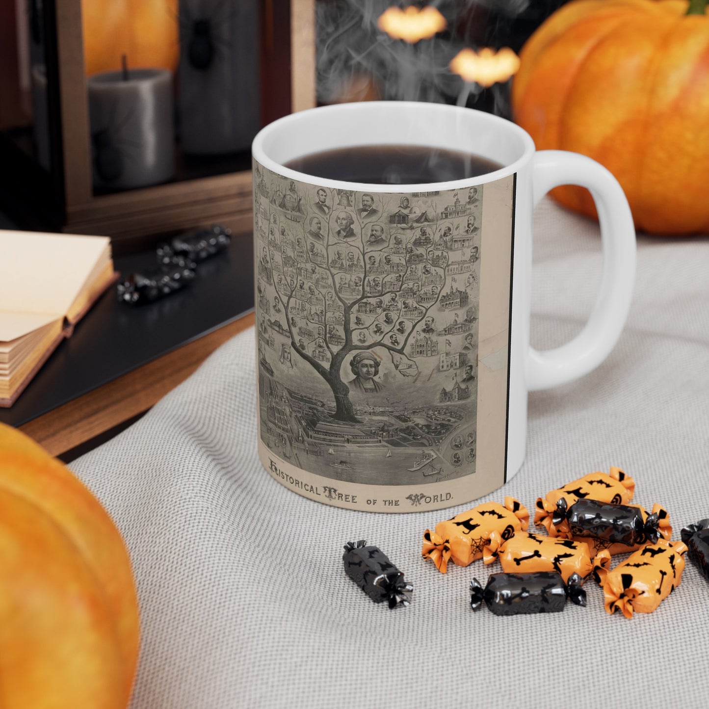 Historical tree of the world - Public domain graphic arts, Library of Congress Beautiful Novelty Ceramic Coffee Mug 11oz