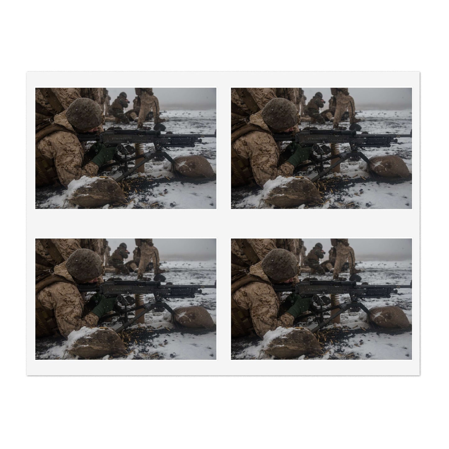 U.S. Marine Corps Lance Cpl. Jimmy Medders, a machine Laminated UV Protective Vinyl Stickers