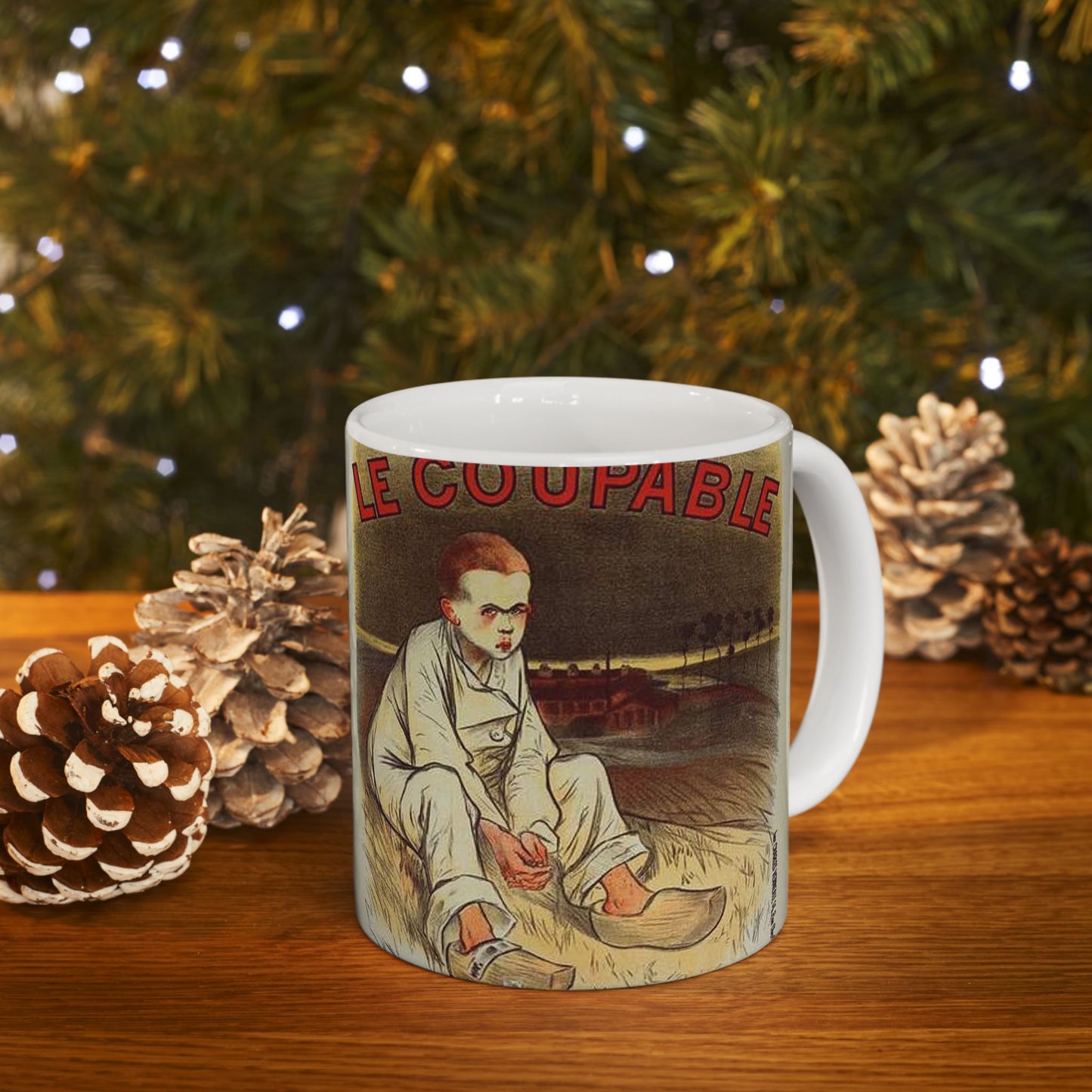 Affiche pour le roman "le Coupable", de François Coppée, publié dans le Journal. Beautiful Novelty Ceramic Coffee Mug 11oz