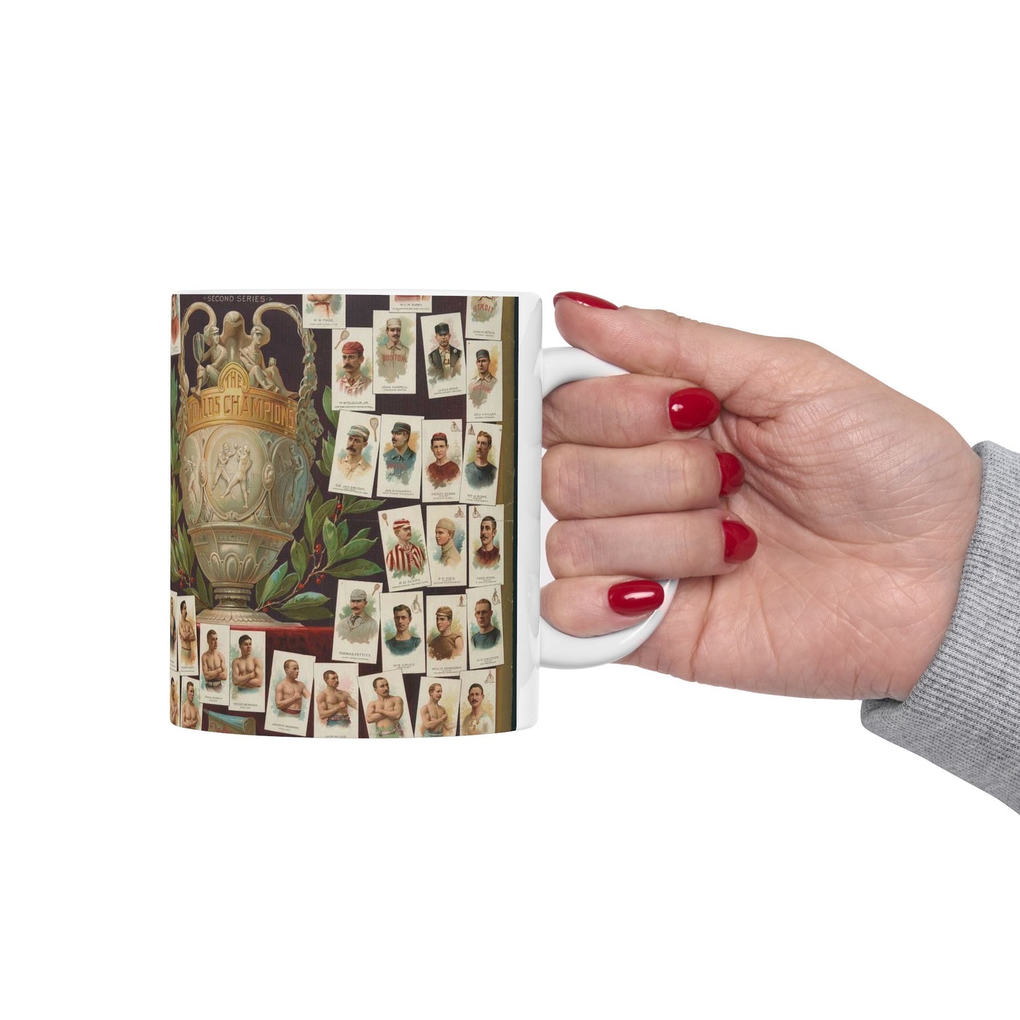 Allen & Ginter. Richmond, Virginia Richmond straight cut no. 1 cigarettes Virginia brights. The worlds champions second series Beautiful Novelty Ceramic Coffee Mug 11oz