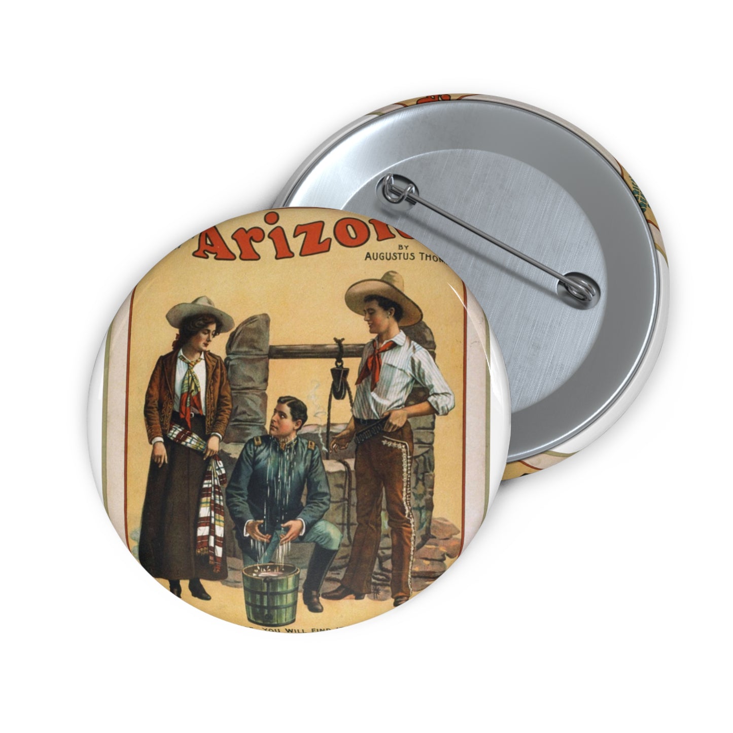 Arizona America's greatest play. Pin Buttons with Crisp Design