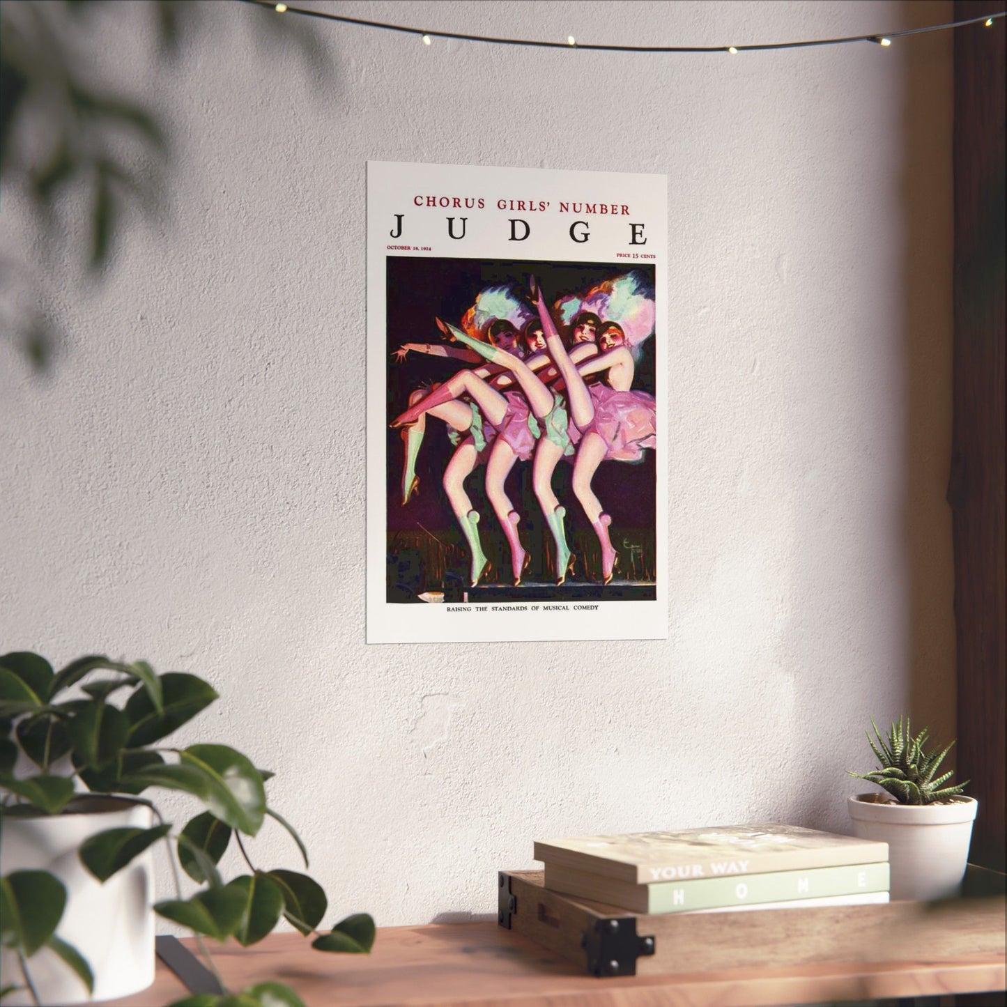 JudgeMagazine18Oct1924 - Art Deco public domain image High Quality Matte Wall Art Poster for Home, Office, Classroom
