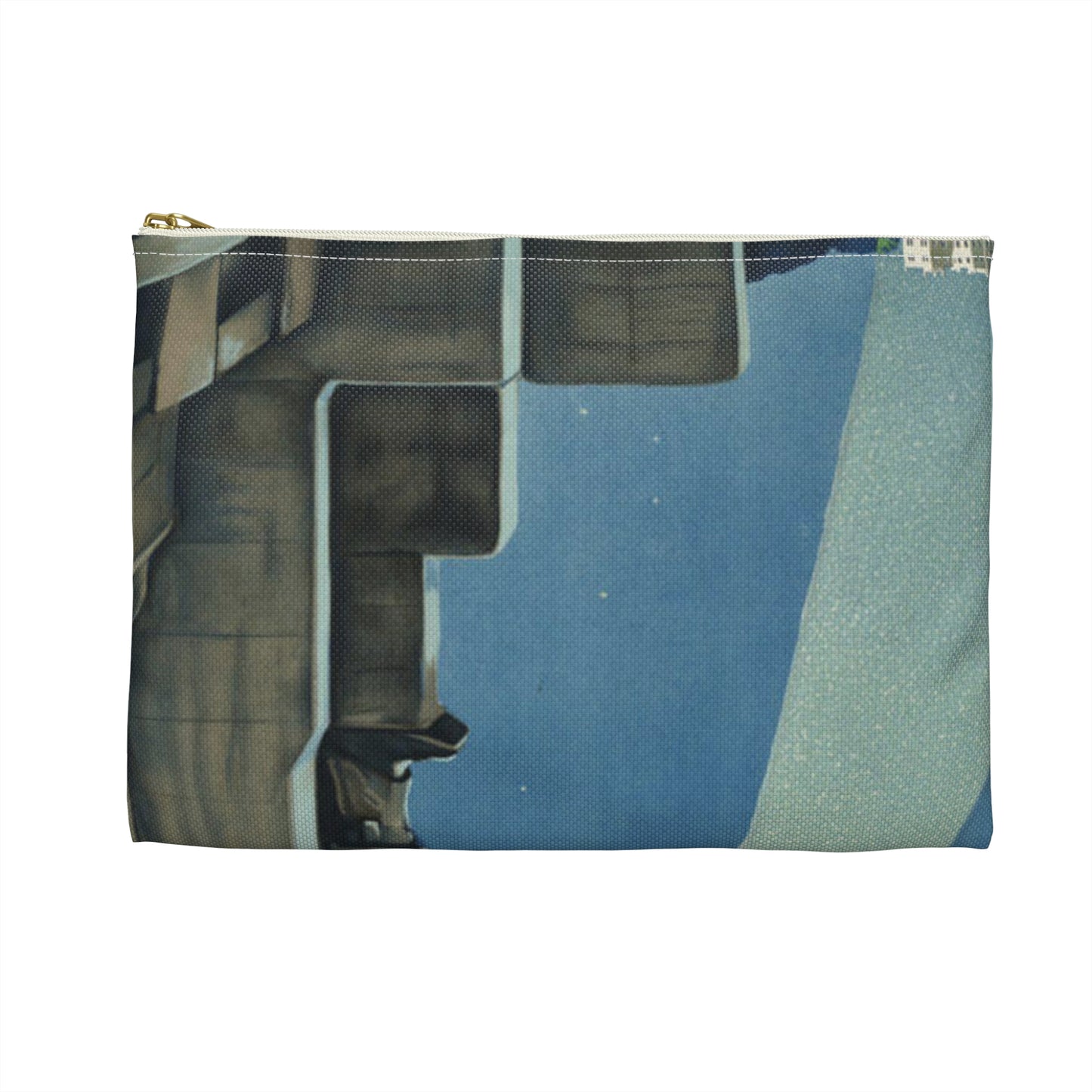 Trieste. Vintage Travel Posters, 1920s-1930s Large Organizer Pouch with Black Zipper