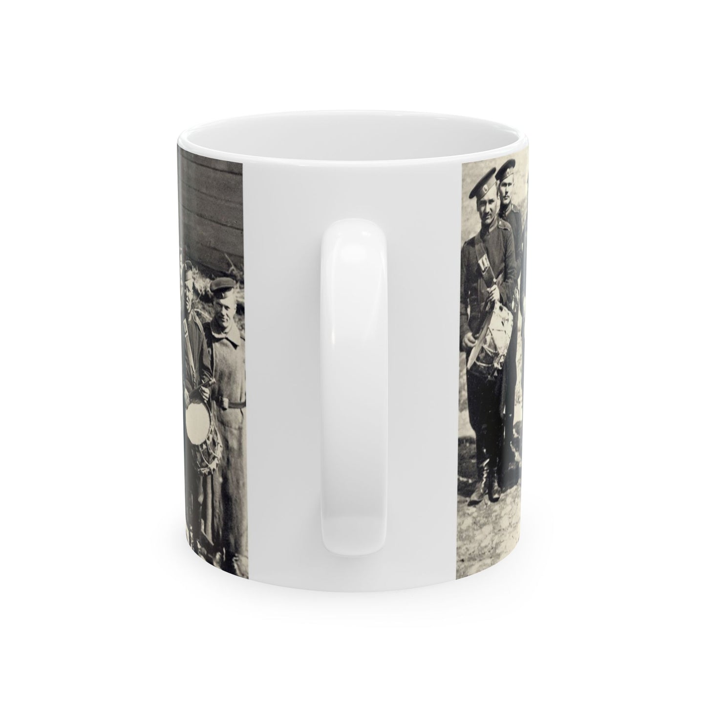 Vladimir, Vokzalnaya Street. A platoon of drummers 10 of the Little Russian Grenadier Regiment. Beautiful Novelty Ceramic Coffee Mug 11oz