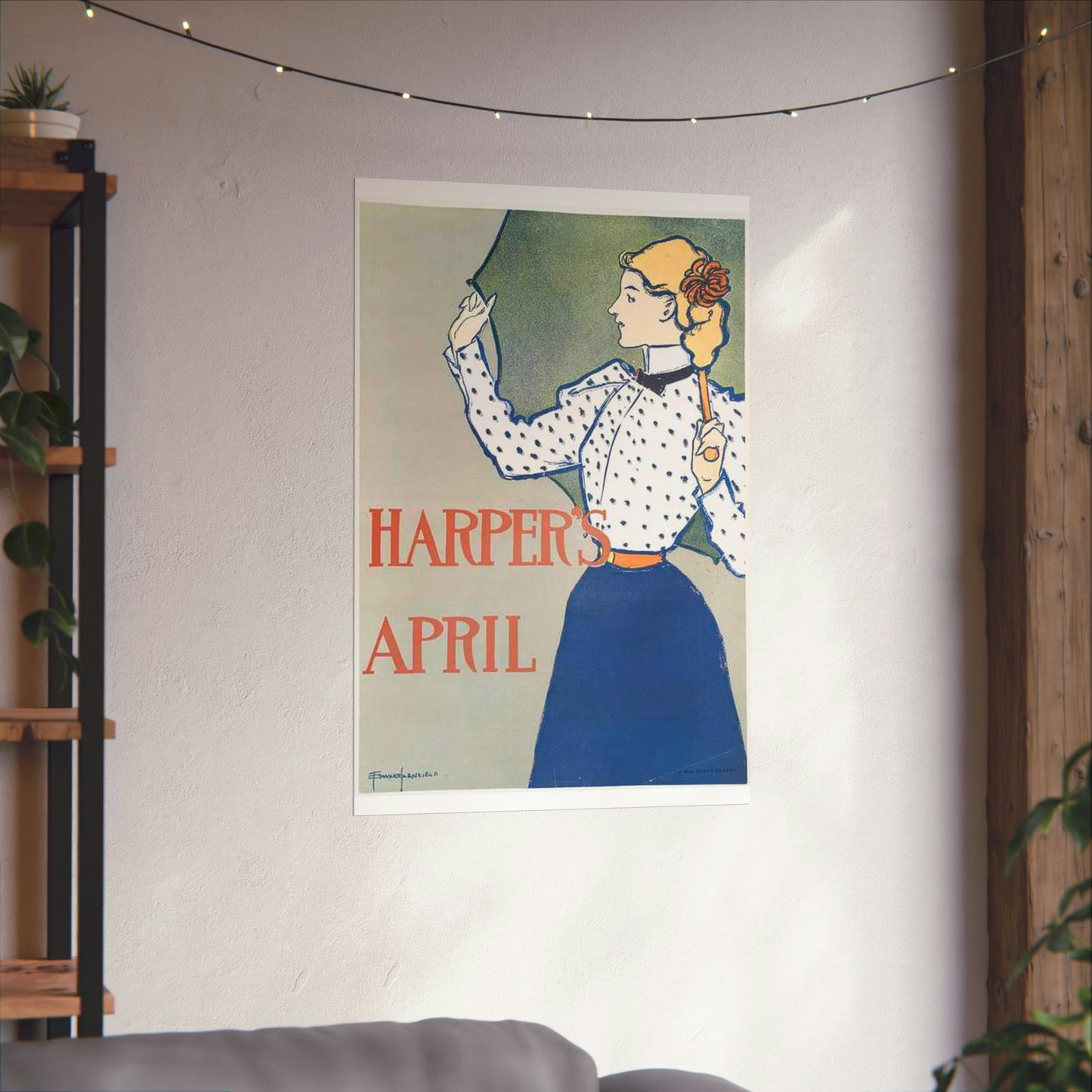 Edward Penfield, Harper's April High Quality Matte Wall Art Poster for Home, Office, Classroom