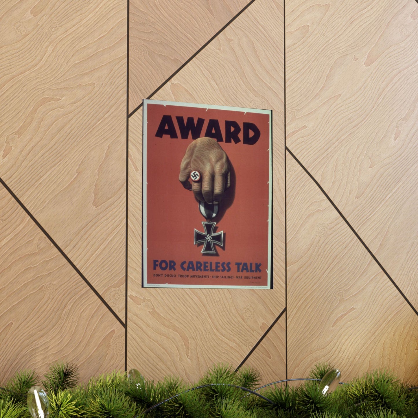 "Award for careless talk" - NARA - 513602 High Quality Matte Wall Art Poster for Home, Office, Classroom