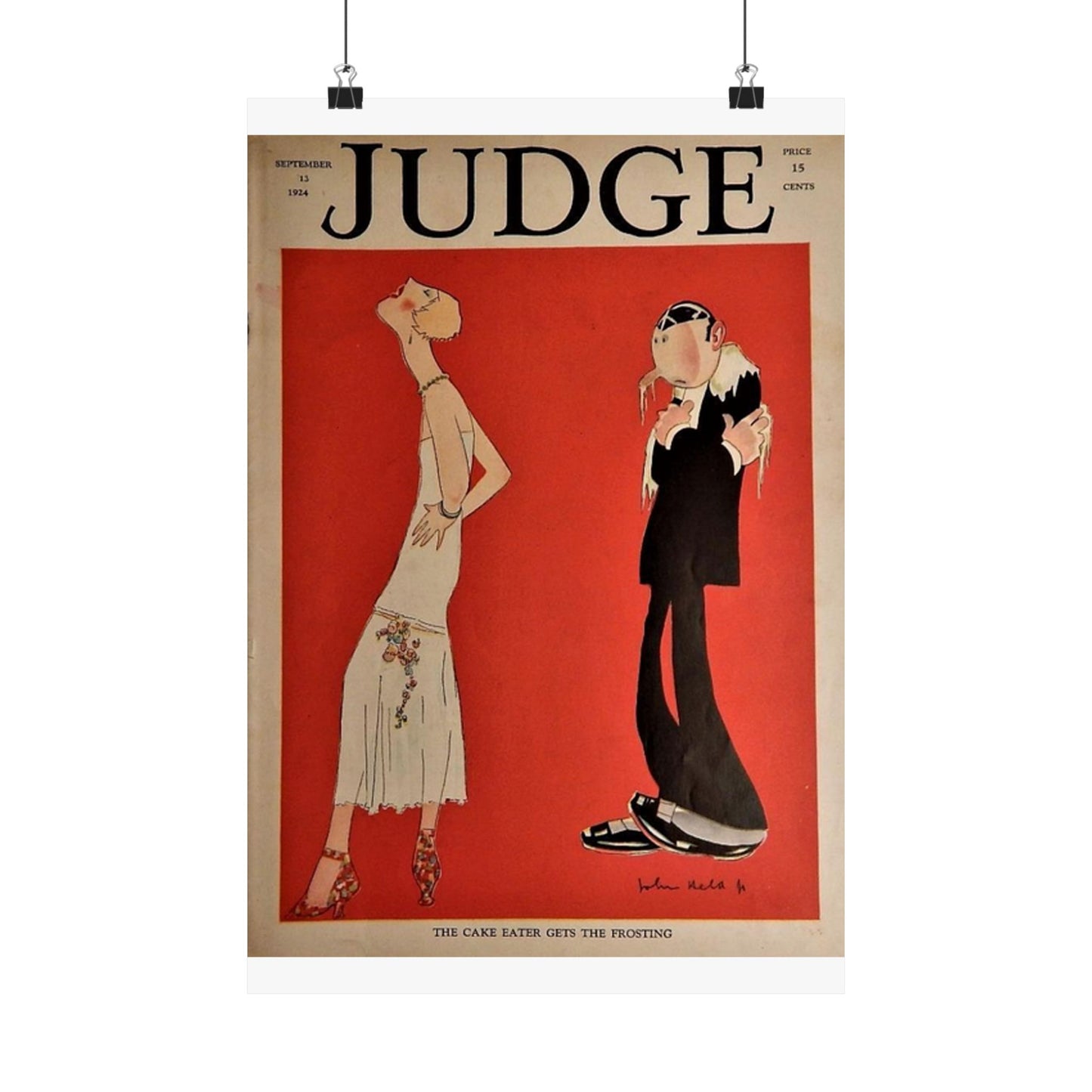 JudgeMagazine13Sep1924 - Art Deco public domain image High Quality Matte Wall Art Poster for Home, Office, Classroom