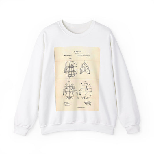 Patent Case File No. 200,358, Improvement in Masks, Inventor Frederick W. Thayer - DPLA - 7786b11b8abf0875f64205aeedc6d9c3 (page 11) White Heavy Blend Adult Crew Neck SweatShirt