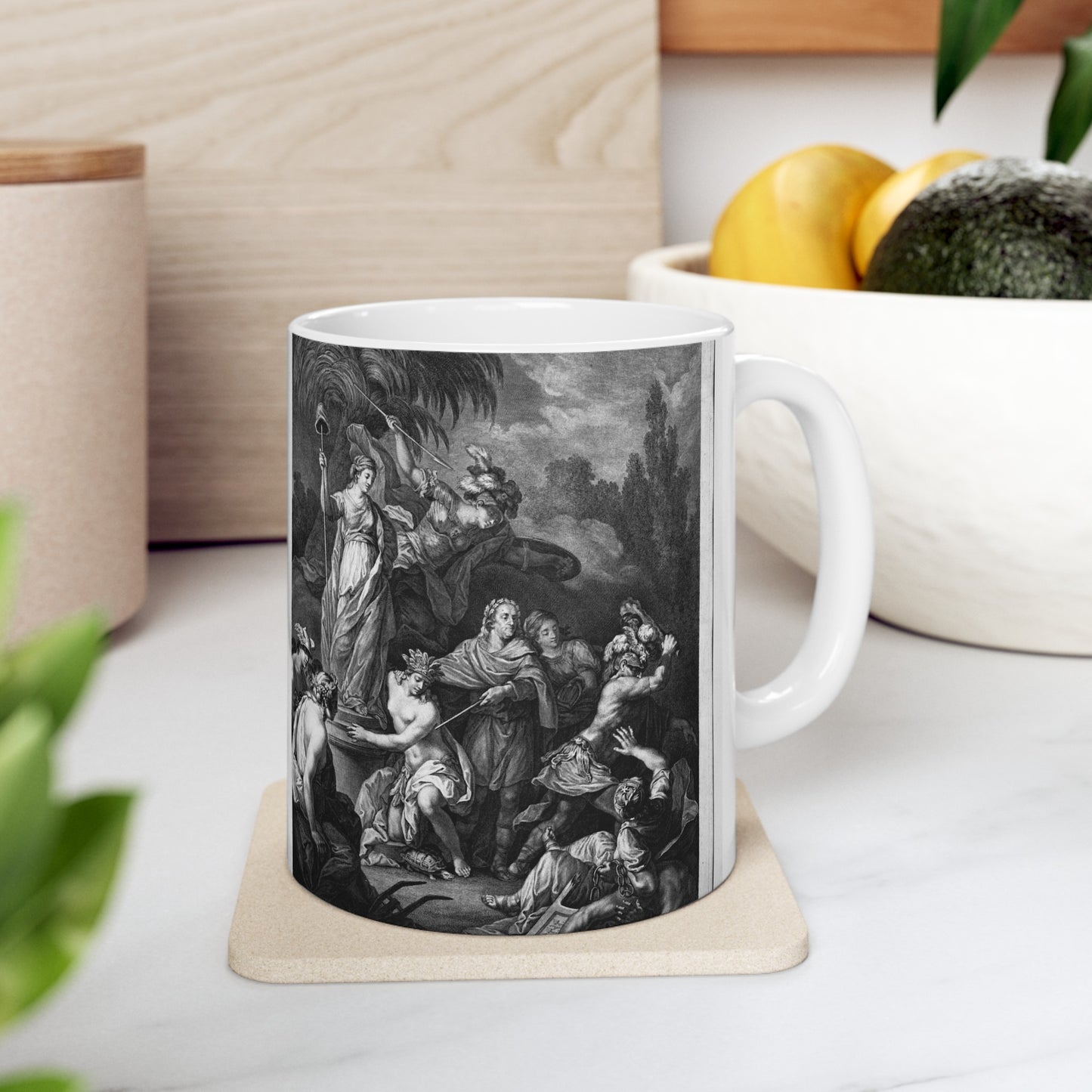 [French Girls in Blue Jeans] - American Embassy, Paris, France, Marshall Plan photogrpaphs Beautiful Novelty Ceramic Coffee Mug 11oz